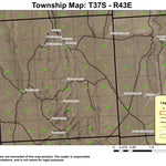 Portuguese Spring T37S R43E Township Map Preview 1