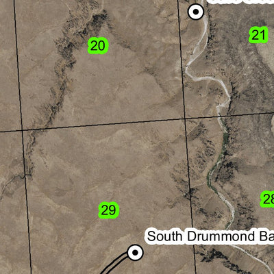 Cave Creek T36S R47E Township Map Preview 2