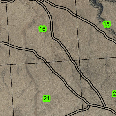 Maher Reservoir T36S R48E Township Map Preview 3
