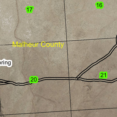 Starvation Spring T38S R45E Township Map Preview 2