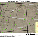 Black Butte T39S R47E Township Map Preview 1