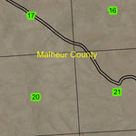 Big Basin T32S R39E Township Map Preview 2