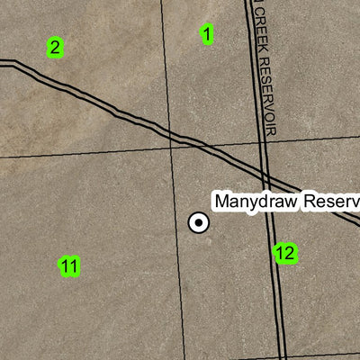 Rawhide Pocket T38S R47E Township Map Preview 3