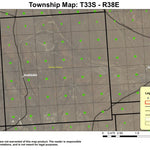 Grassy Ridge T33S R38E Township Map Preview 1