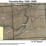 Twin Buttes T40S R46E Township Map Preview 1