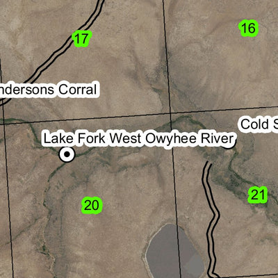 Horse Hill T40S R45E Township Map Preview 2