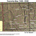 Cow Camp T40S R39E Township Map Preview 1