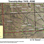 Dry Creek T41S R39E Township Map Preview 1