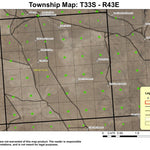 Mustang Butte T33S R43E Township Map Preview 1