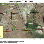 Bryson Spring T41S R42E Township Map Preview 1
