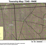 Black Hills T34S R40E Township Map Preview 1
