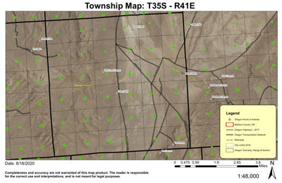 Battle Creek T35S R41E Township Map Preview 1
