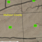 Dry Canyon T39S R46E Township Map Preview 2