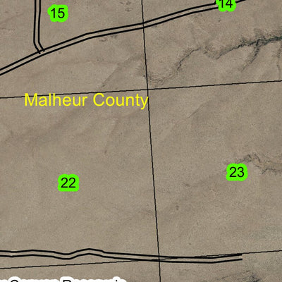 Dry Canyon T39S R46E Township Map Preview 2