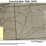 Lookout Lake T40S R47E Township Map Preview 1