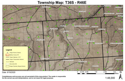 Antelope Corral T36S R46E South Township Map Preview 1