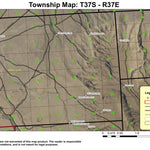 Little Antelope Creek T37S R37E Township Map Preview 1