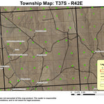 Blue Mountain Pass T37S R42E Township Map Preview 1