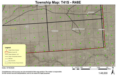 Star Valley Knoll T41S R48E Township Map Preview 1
