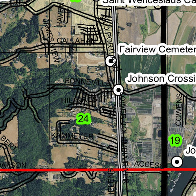 Scappoose T3N R1W Township Map Preview 2