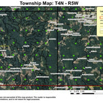 Clear Creek T4N R5W Township Map Preview 1