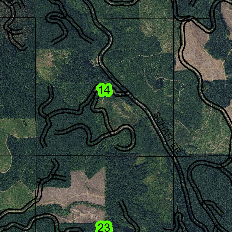 Cedara Map Scale Mount Cedara T5N R3W Township Map by Super See Services | Avenza Maps