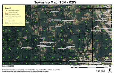 Trenholm T5N R2W Township Map Preview 1