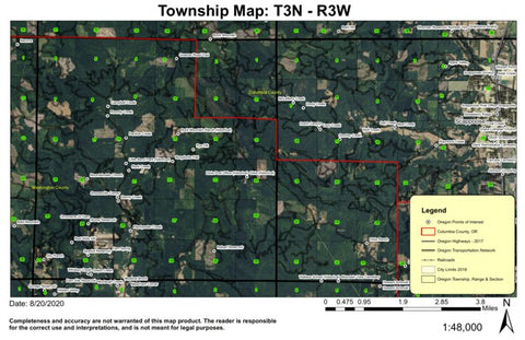 Buck Mountain T3S R3W Township Map Preview 1