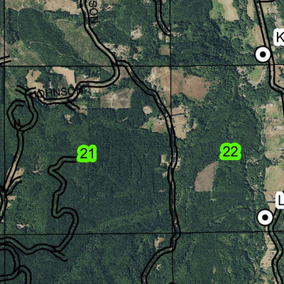 Clatskanie Mountain T7N R5W Township Map Preview 3