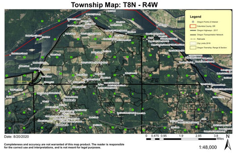 Quincy T8S R4W Township Map Preview 1