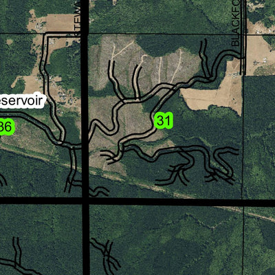 Fisher Channel T8N R3W Township Map Preview 2