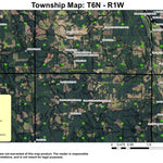 Bybee Ledge Channel T6N R1W Township Map Preview 1