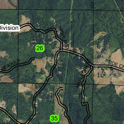 Bybee Ledge Channel T6N R1W Township Map Preview 3
