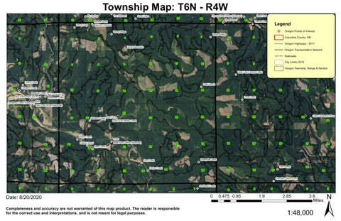 Windy Mountain T6N R4W Township Map Preview 1