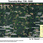 Buxton Lookout Tower T3N R4W Township Map Preview 1