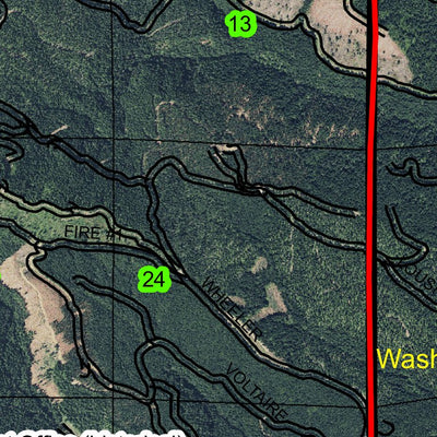 Giveout Mountain T3N R6W Township Map Preview 2