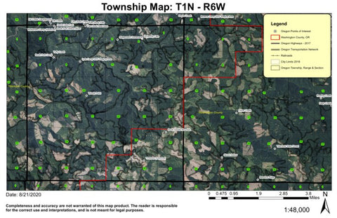 Timbuktu T1N R6W Township Map Preview 1