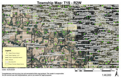 Beaverton T1S R2W Township Map Preview 1