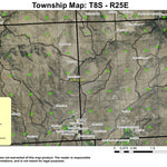Branson Canyon T8S R25E Township Map Preview 1