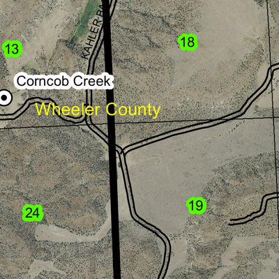 Branson Canyon T8S R25E Township Map Preview 2