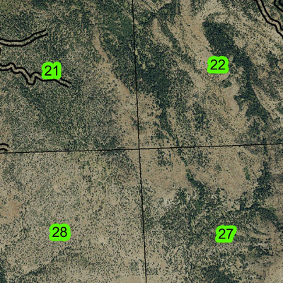 Devils Den T7S R25E Township Map Preview 3