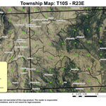 Iron Mountain T10S R23E Township Map Preview 1