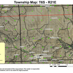 Fossil T6S R21E Township Map Preview 1