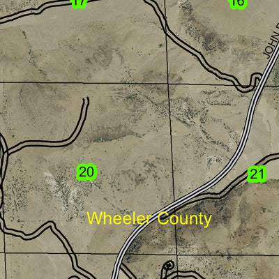 Fossil T6S R21E Township Map Preview 2