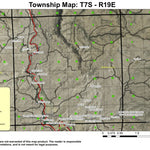 Clarno T7S R19E Township Map Preview 1