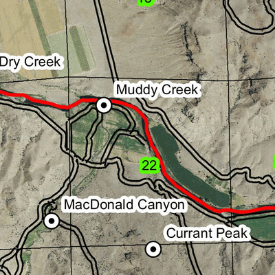 Horse Mountain T8S R19E Township Map Preview 2