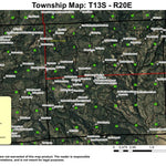 Ochoco Butte T13S R20E Township Map Preview 1