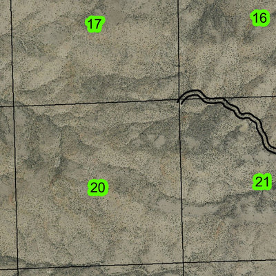 Painted Hills T10S R20E Township Map Preview 2