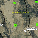 Frizzel Mountain T8S R23E Township Map Preview 2