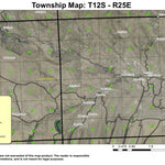 Mountain Creek T12S R25E Township Map Preview 1